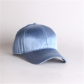 Benutzerdefinierte blaue Satin -Baseballkappe